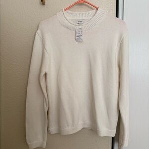 J. Crew Factory Women's Cream Roll Neck Sweater